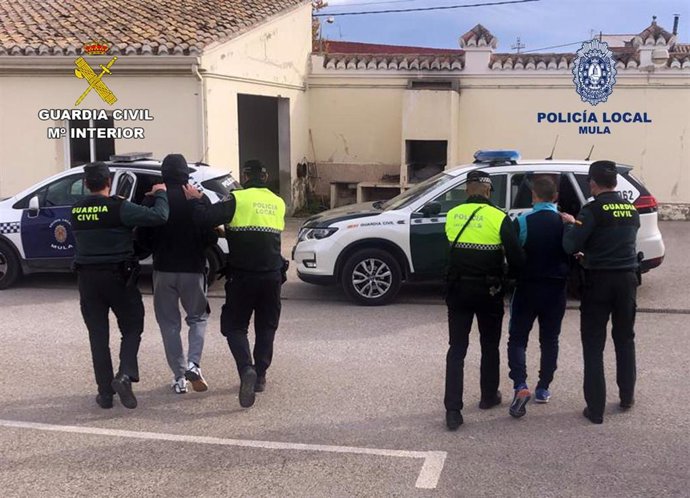 Los dos presuntos autores el robo, tras ser detenidos