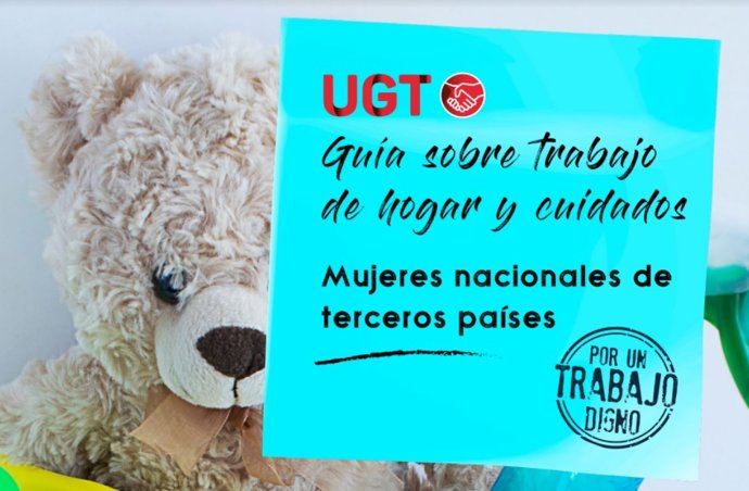 Portada de la guía sobre trabajo de hogar y cuidados de UGT