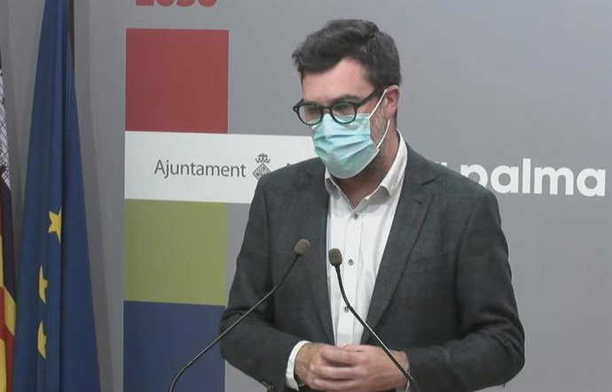 El teniente de alcalde de Cultura y Bienestar Social, Antoni Noguera, en rueda de prensa.