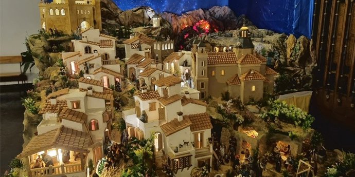 El belén de la parroquia San Cristóbal.
