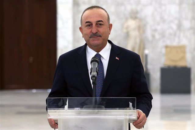 Archivo - El ministro de Exteriores de Turquía, Mevlut Cavusoglu