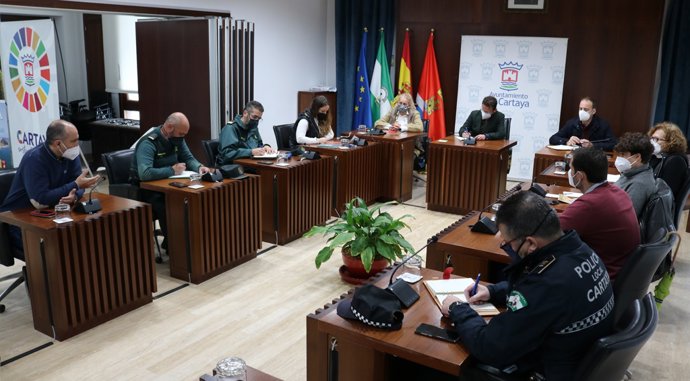 Reunión del comité Covid de Cartaya.