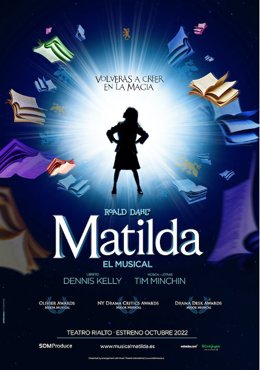 Archivo - Cartel de 'Matilda, el musical', que llegará de la mano de SOM Produce a España.
