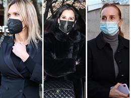 YOLA BERROCAL, DIANA NAVVARRO Y MAR REGUERAS SE DESPIDEN DE CARLOS MARÍN EN EL TANATORIO