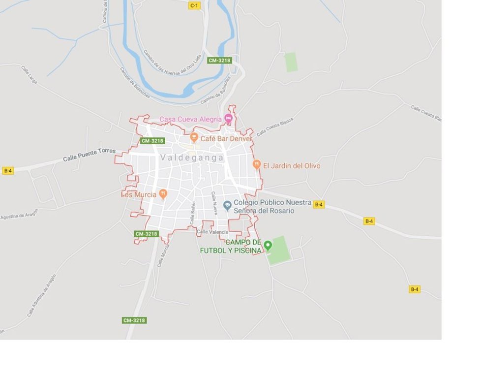 Archivo - Mapa de Valdeganga (Albacete) de Google Maps.