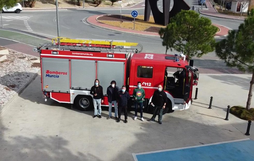 IMagen del equipo de la UMU durante la prueba realizada