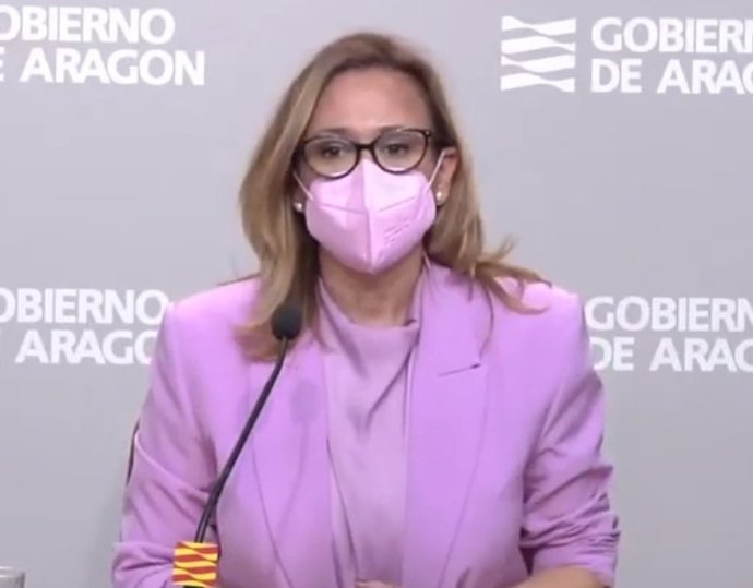 Archivo - La consejera de Presidencia del Gobierno de Aragón, Mayte Pérez,.