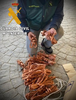 Cableado recuperado del alumbrado público de Pulpí (Almería)