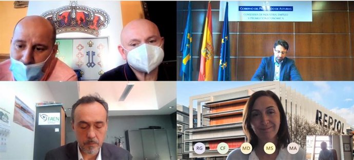 Firma de un convenio entre FAEN, Aller y Repsol.