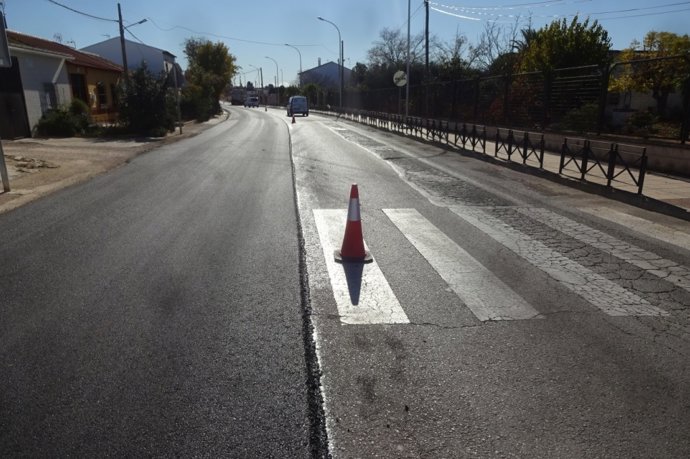 Travesía de la aldea de la Mina en Puente Genil (Córdoba).