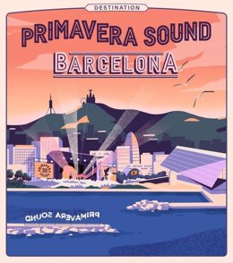 Cartell del XX aniversari del festival Primavera Sound de Barcelona