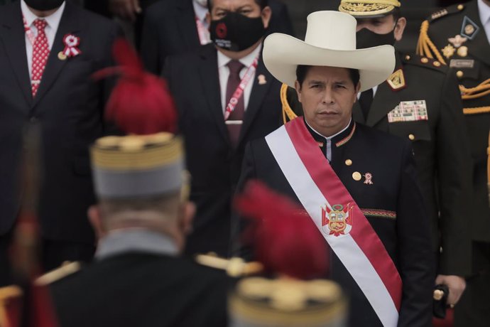 Archivo - El presidente de Perú, Pedro Castillo