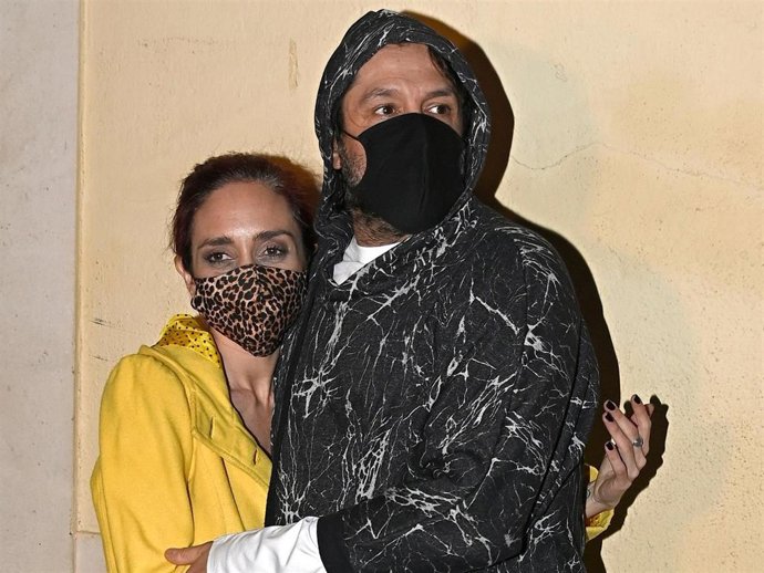 Archivo - Rafael Amargo y su mujer Luciana el pasado domingo