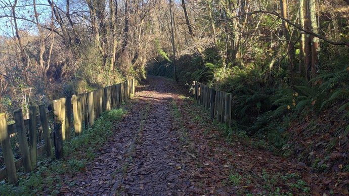 Senda peatonal en Lieres (Siero), senderismo, turismo