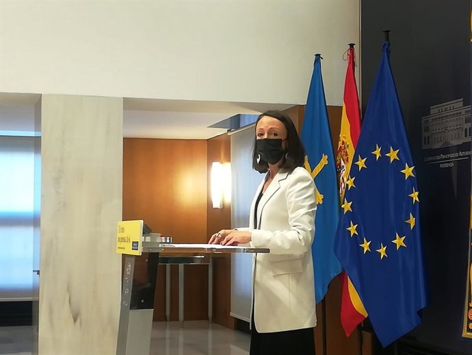 La consejera y portavoz del Principado, Melania Álvarez