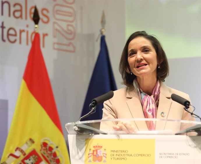 La ministra de Industria, Comercio y turismo, Reyes Maroto.