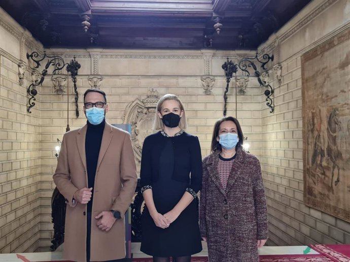 Miembros de Ciudadanos en el Ayuntamiento de Palma.