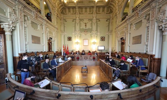 Un momento del pleno de hoy de presupuestos.