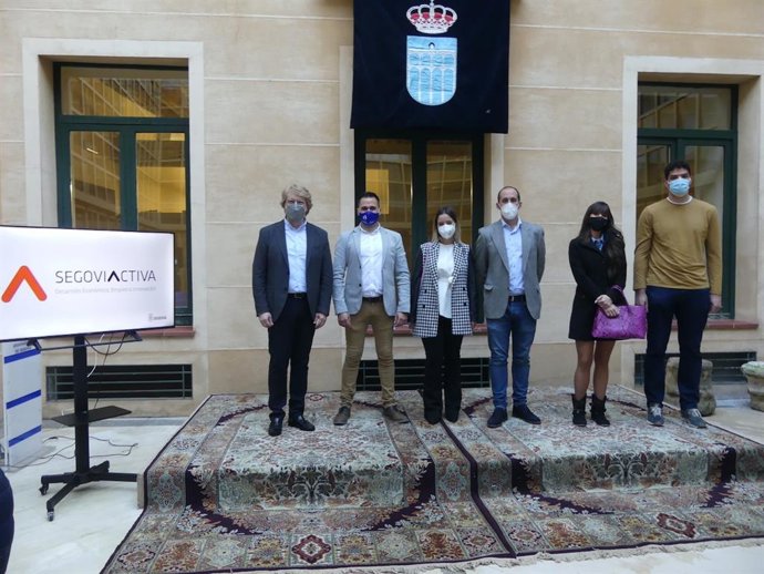 Imagen de la entrega de las ayudas de 'Segovia emprende'.