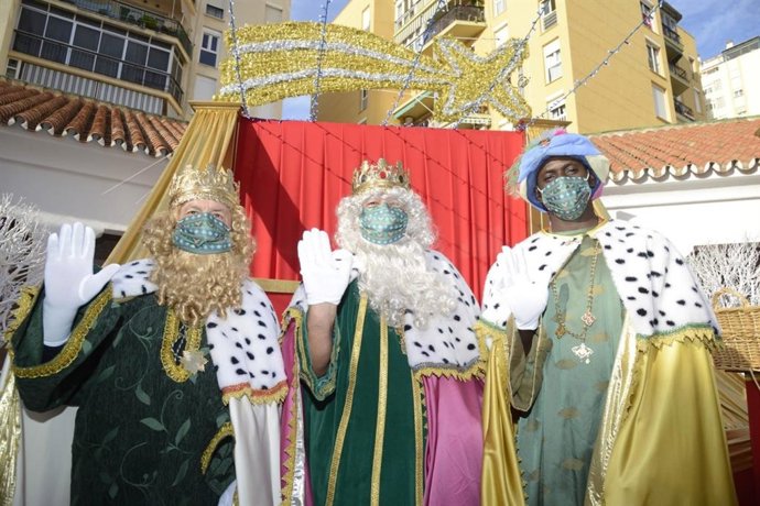 Los Reyes Magos estarán en Torremolinos en tres plazas durante mañana y tarde en vez de pasear en cabalgata por la COVID