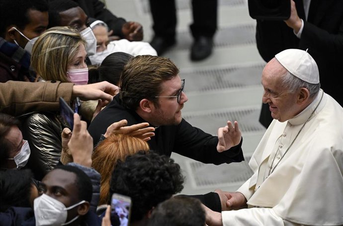 El Papa durante la audiencia general de este miércoles 