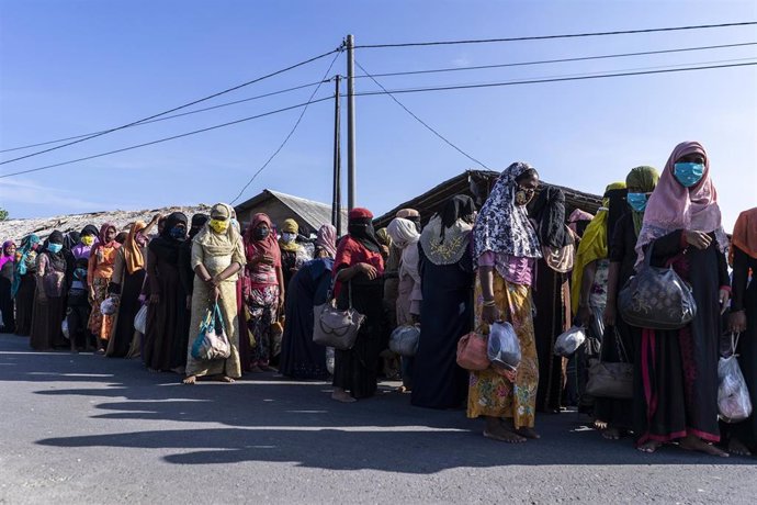 Archivo - Refugiados rohingyas en Indonesia.