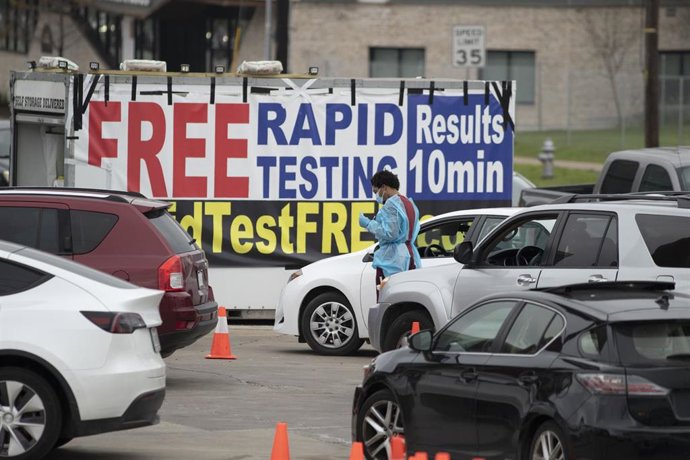 Un puesto de pruebas de coronavirus en Austin, Texas, Estados Unidos. 