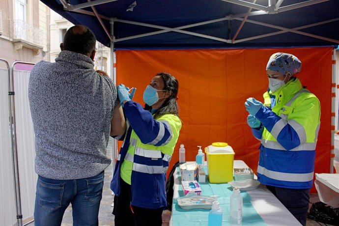 Punto de vacunación móvil