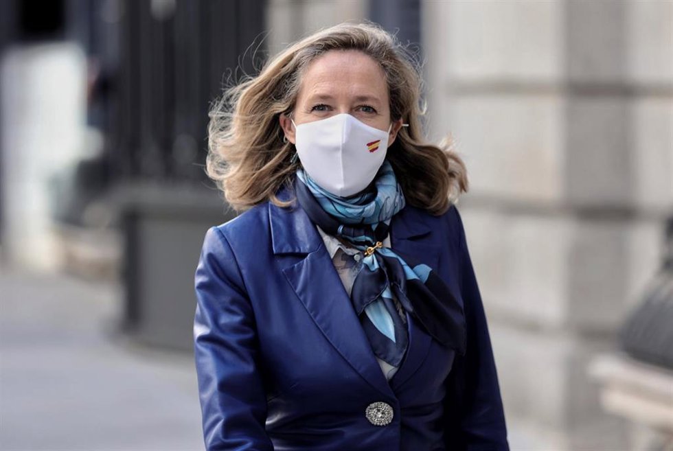 La vicepresidenta primera del Gobierno y ministra de Asuntos Económicos y Transformación Digital, Nadia Calviño.