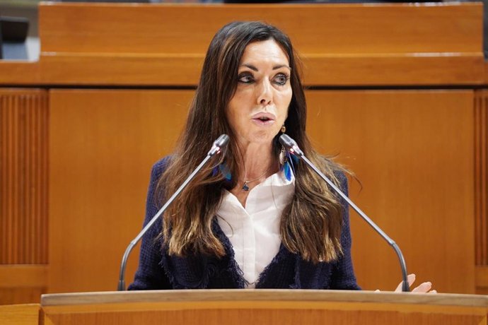 Archivo - La diputada de VOX en Aragón Marta Fernández.