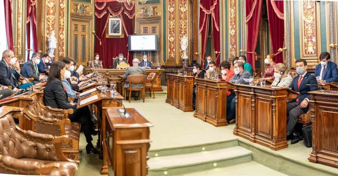 Pleno de presupuestos en el Ayuntamiento de Bilbao.