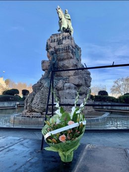 Ofrenda floral a Jaume I.