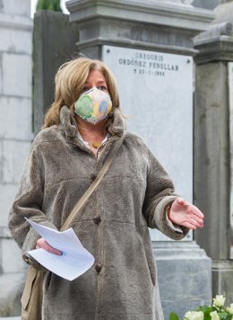 Archivo - La presidenta del Colectivo de Víctimas del Terrorismo (Covite), Consuelo Ordóñez, durante el acto en homenaje a su hermano Gregorio Ordóñez (archivo) 