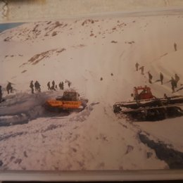 Imagen de las labores de rescate tras la avalancha de 1989 en el Mulhacén que se cobró la vida de seis montañeros galos.