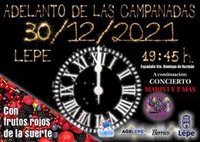 Lepe (Huelva) vuelve a celebrar su fiesta de adelanto de las campanadas de Año Nuevo con frutos rojos