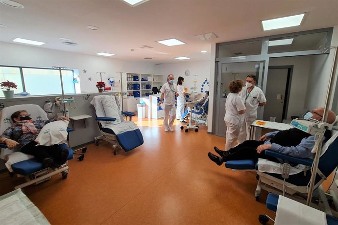 Instalaciones del Hospital de Día de Hematología puesto en marcha por el Hospital Clínico San Cecilio de Granada.