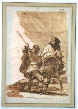 El dibujo 'En voyage', de Goya