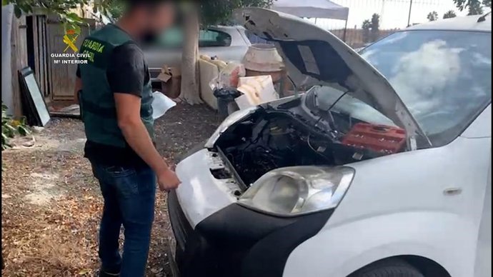 Actuación de la Guardia Civil contra un delito de estafa y receptación