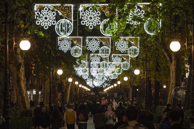 Calles de Granada en Navidad (archivo)