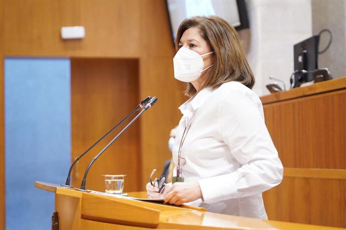 La diputada de CHA Carmen Martínez.