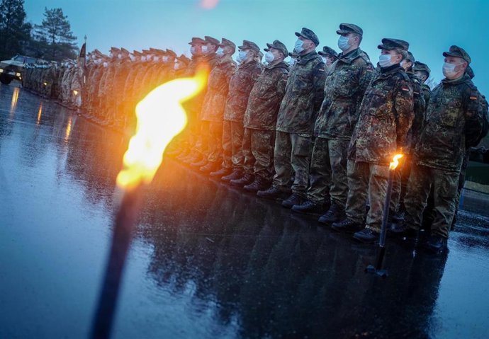 Imagen de archivo de militares alemanes.