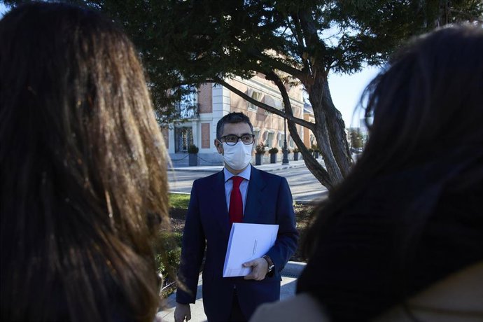 El ministro de la Presidencia, Relaciones con las Cortes y Memoria Democrática, Félix Bolaños