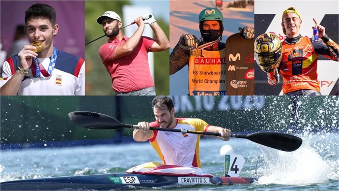 Alberto Ginés, Lucas Eguibar, Jon Rahm, Saúl Craviotto, Pedro Acosta