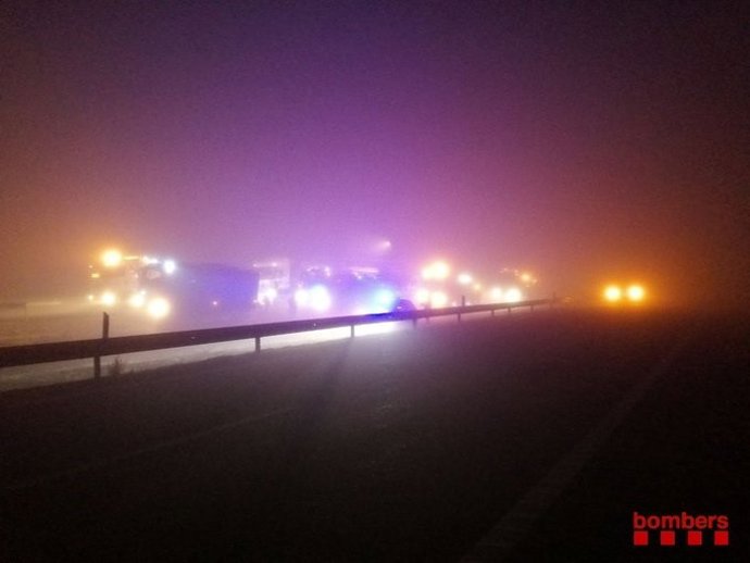 Accident múltiple a Castelldans (Lleida)