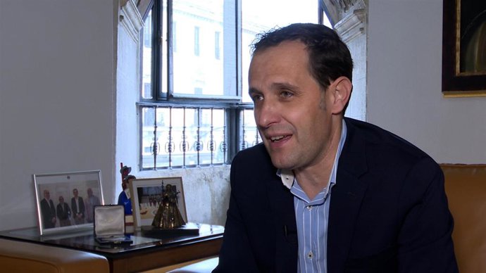 El presidente de la Diputación de Valladolid, Conrado Íscar, en la entrevista con Europa Press Castilla y León.