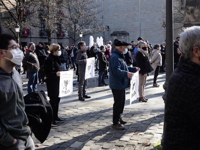 Acto de Sare y Etxerat en Pamplona en favor de los presos de ETA