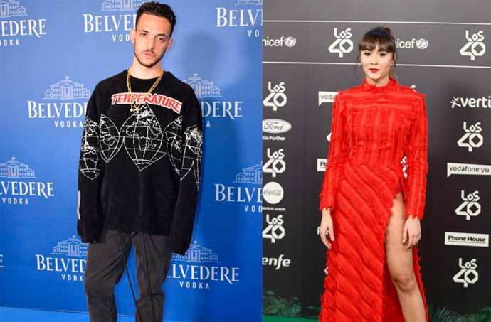 Archivo - Aitana y C. Tangana, dos de los artistas más escuchados de nuestro país