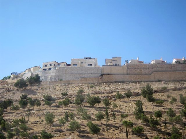 Archivo - Imagen de un asentamiento israelí en Cisjordania