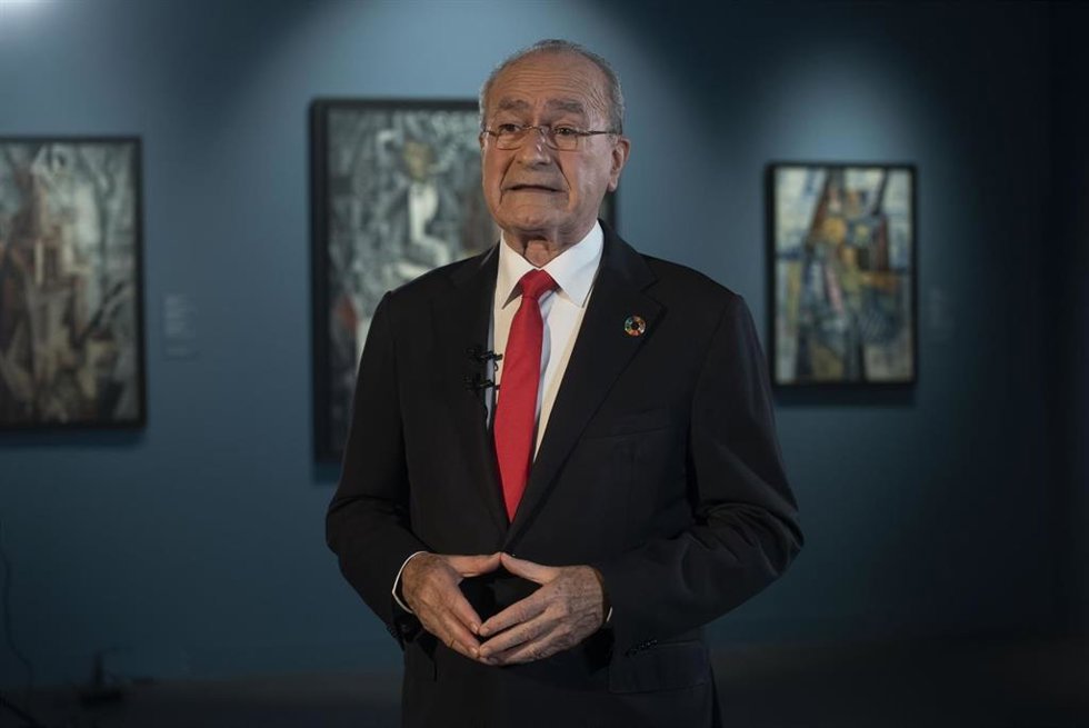 Francisco de la Torre, alcalde de Málaga, en su discurso de Año Nuevo 2021