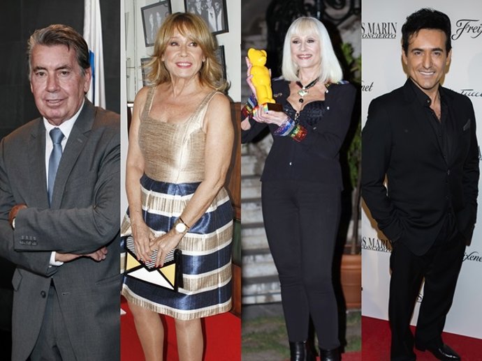 MANOLO SANTANA, MILA XIMÉNEZ, RAFAELLA CARRÁ Y CARLOS MARÍN